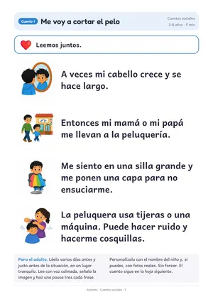 Hoja de ejemplo de Autismo